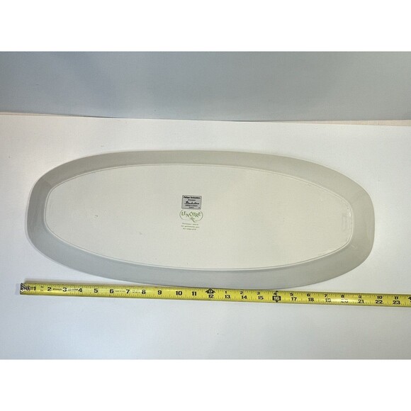 Philippe Deshoulieres Large Serving Platter Lourioux France Porcelain Garden Wow - Picture 11 of 11